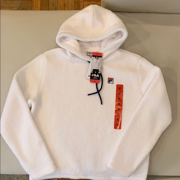 mens fila sherpa hoodie